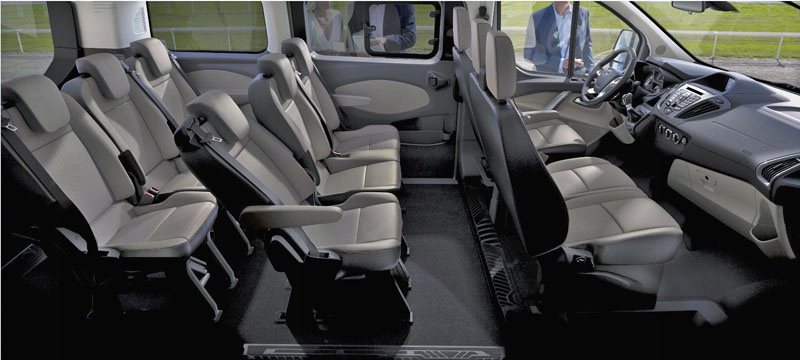 Obaly šité na míru pro Ford Transit Custom 9 osob
