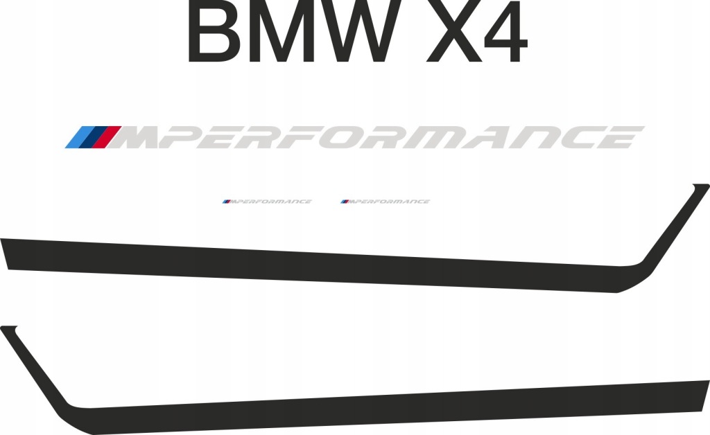 Samolepky na Bmw X4 Performance Fólie Jsou Dlouholeté