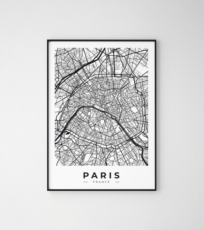 Карта постер на стену