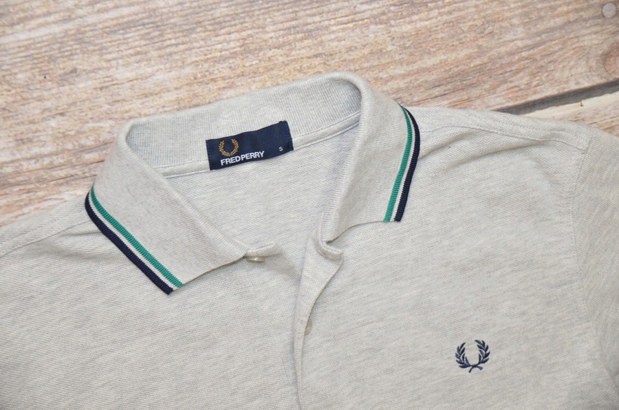 FRED PERRY _ lamówki polo _ S - IDEALNA