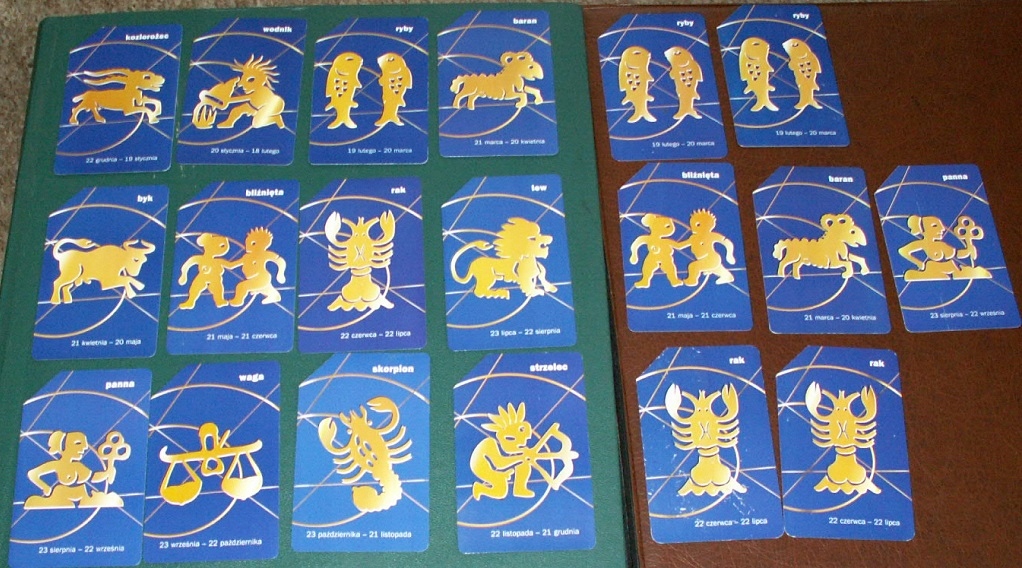 Karty telefoniczne - Znaki zodiaku - 19 sztuk