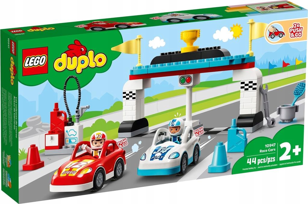 KLOCKI LEGO DUPLO 10947 SAMOCHODY WYŚCIGOWE