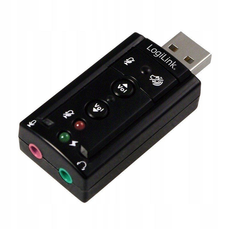 Adapter audio USB Logilink, efekt dźwiękowy 7.1