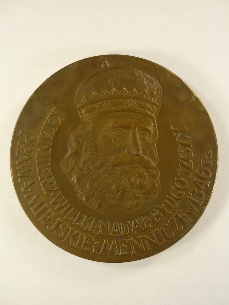 Medal - Kazimierz Wielki - PTAiN - Bydgoszcz - wkładka - rzadki