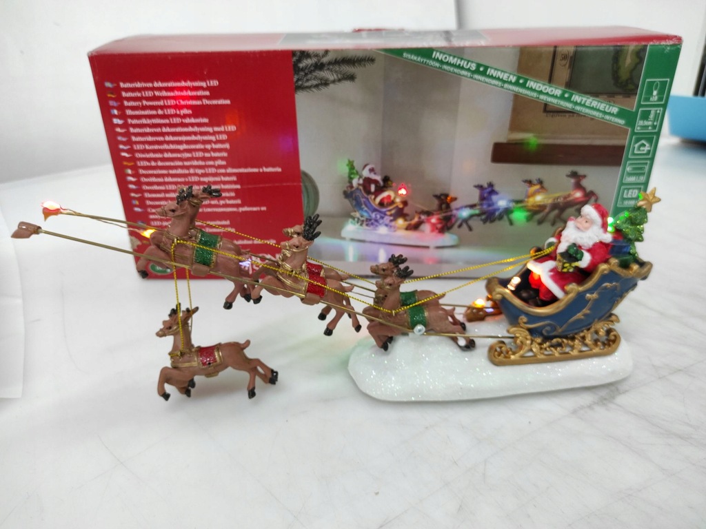 Купить Констсмиде Дед Мороз в санях с оленями: отзывы, фото, характеристики в интерне-магазине Aredi.ru