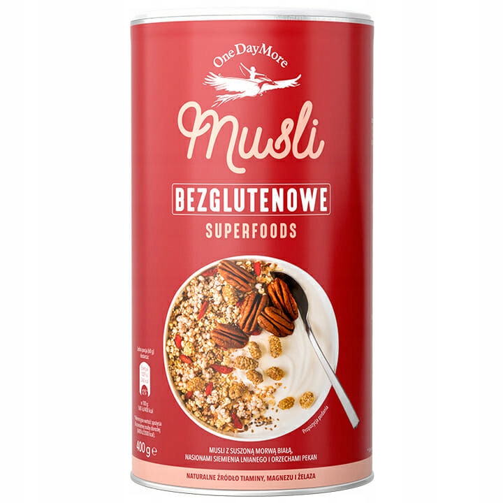 PŁATKI MUSLI SUPERFOODS GLUTENFREE ONEDAYMORE 400G