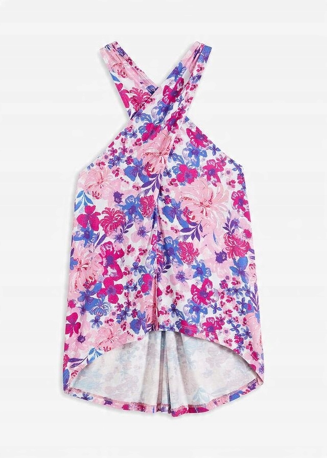 TOP Z DEKOLTEM HALTER W KWIATOWY DESEŃ 1W7F17 Bonprix 44/46