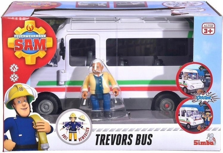 Pojazd autobus Trevora z figurką Strażak Sam