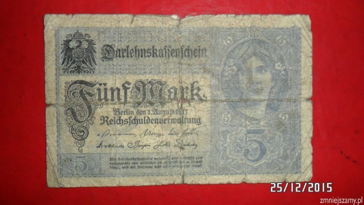 Niemcy 5 marek z 1917 roku dla WOŚP