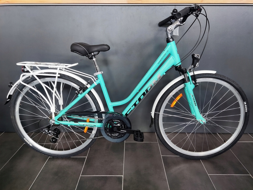 ROWER STORM MARATHON 1.0 DAMSKI TURKUSOWY rama 17