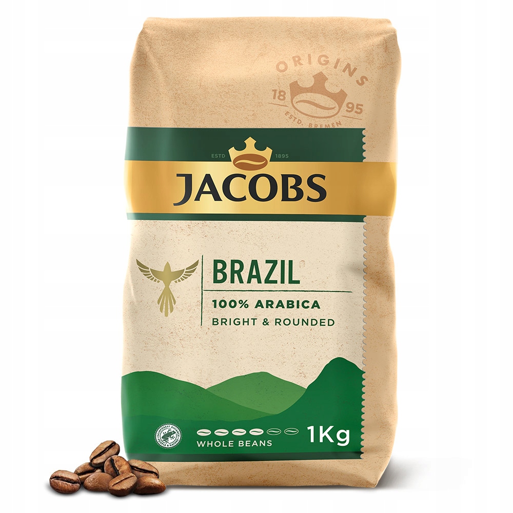 Kawa ziarnista Jacobs Origins Brazil ARABICA 1kg