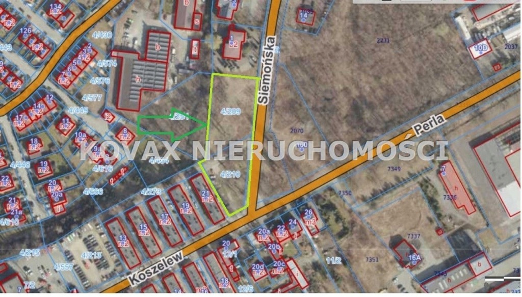 Działka, Będzin, Będzin, 3626 m²