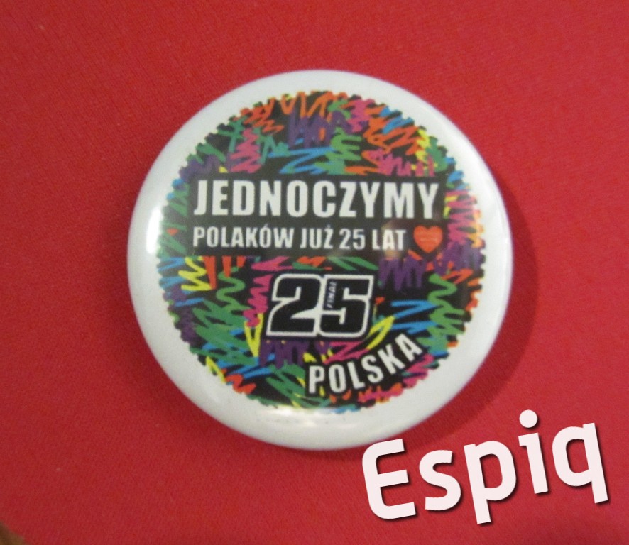 Przypinka,buttin,pin XXV Finał WOŚP