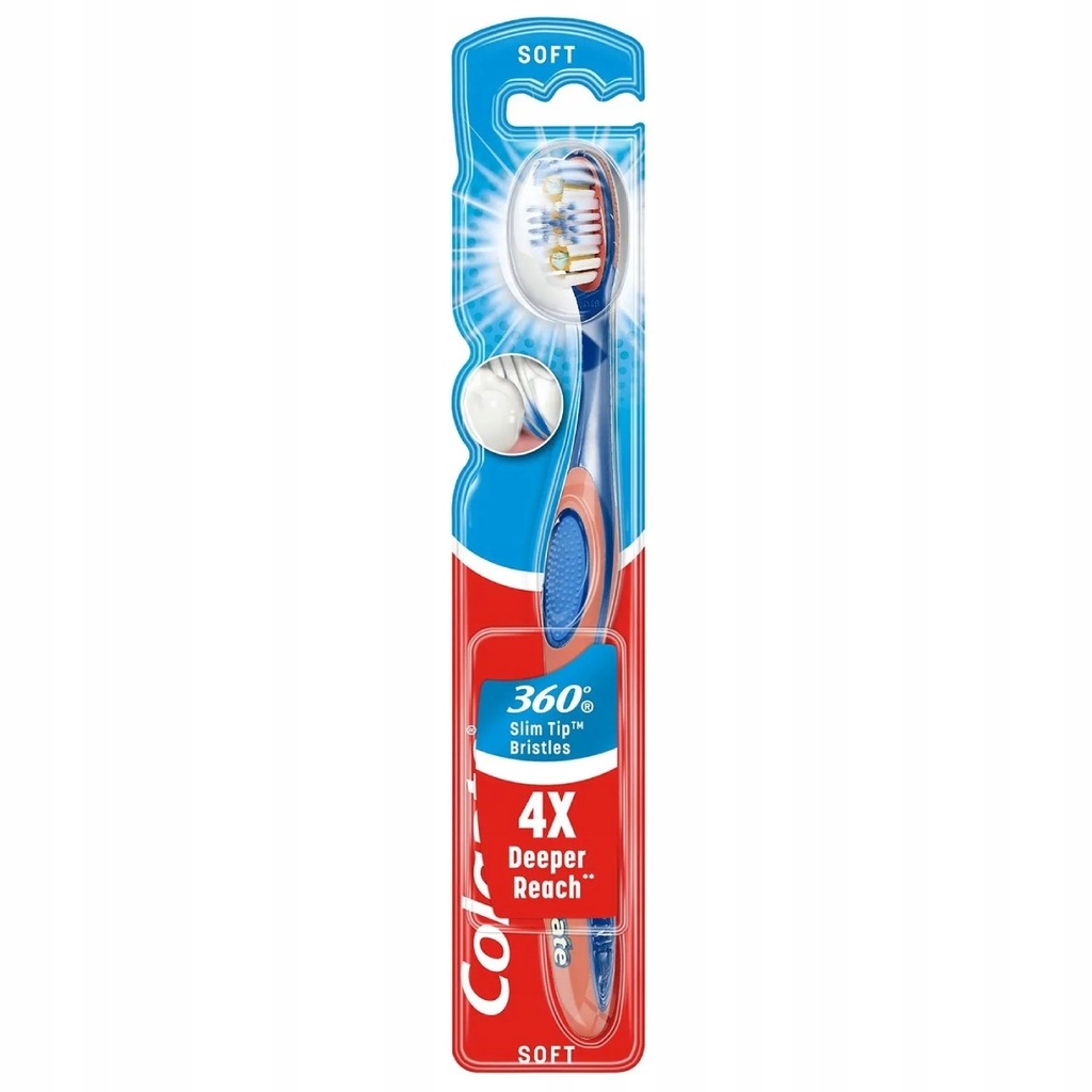 COLGATE 360 Pro Interdental szczoteczka do zębów miękka 1 sztuka