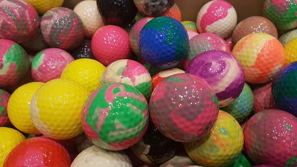 KOLOROWE Piłki Golfowe Mix Nowe 300 szt. MINI-GOLF