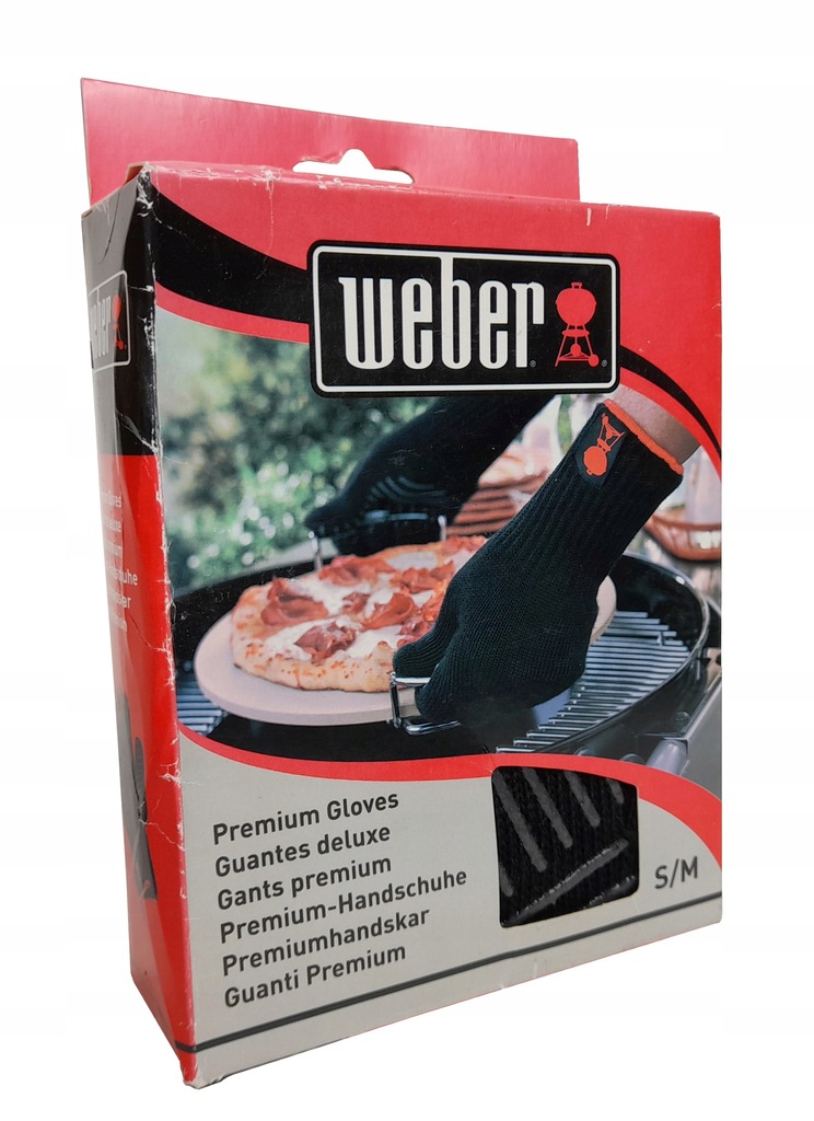 Weber 6669 rękawice do grilla Premium S/M grill x2