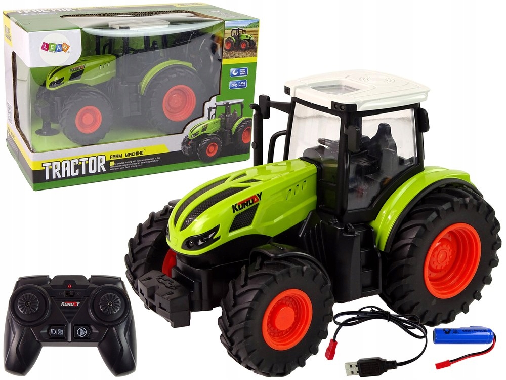 Traktor Zdalnie Sterowany 1:24 R/C Pilot 2,4 G Zie