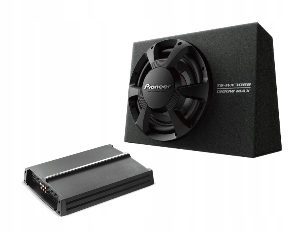 Subwoofer PIONEER TS-WX306B wzmacniacz FOCAL 4kan