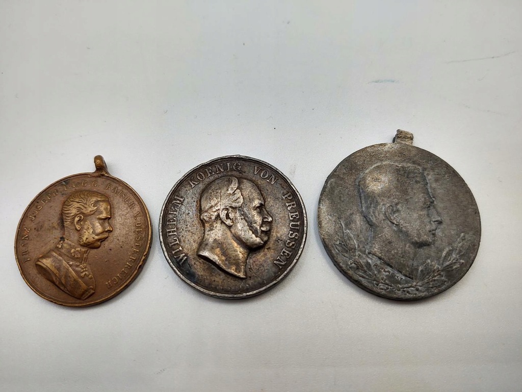 Zestaw oryginalnych medali pruskich