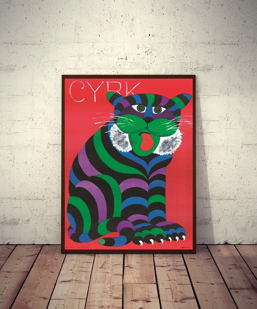CYRK duży plakat cyrkowy tygrys 1971/2020 Hilscher