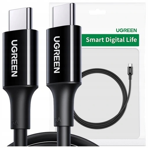 UGREEN MOCNY KABEL USB C DO USB C DO SZYBKIEGO ŁADOWANIA 5A 100W 1M 100CM