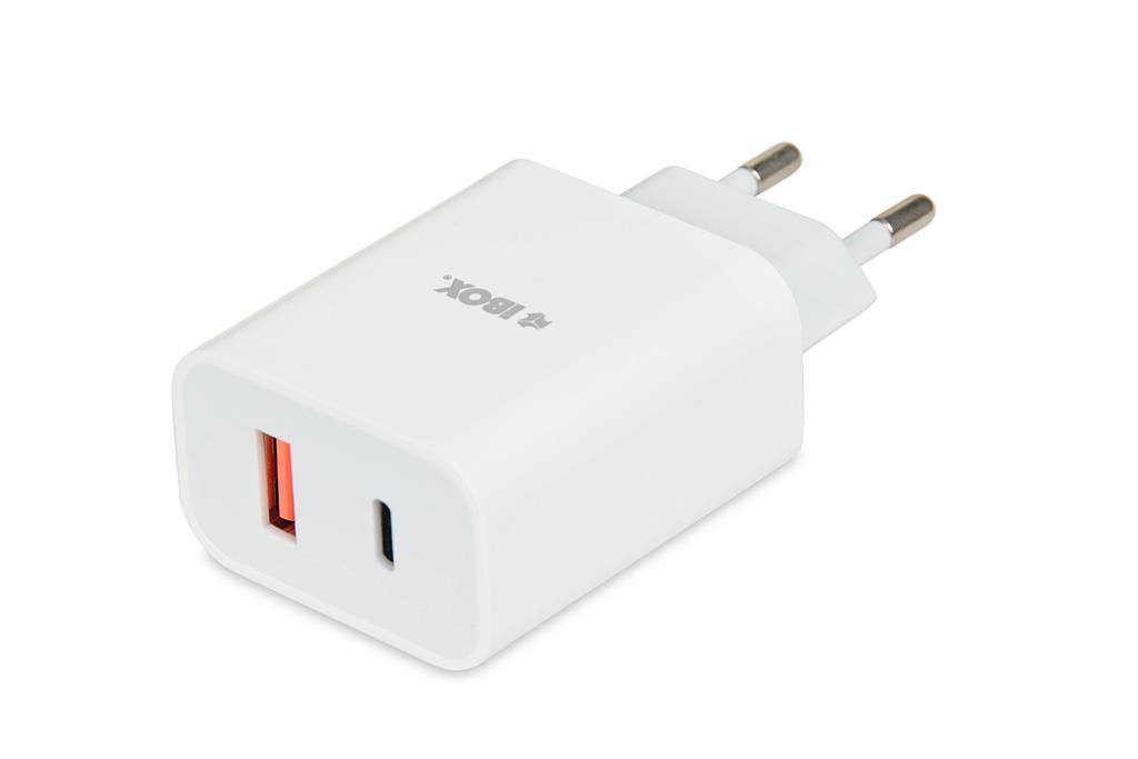 IBOX C-36 20W USB A+C WALL CHARGER CABLE USB-C TO