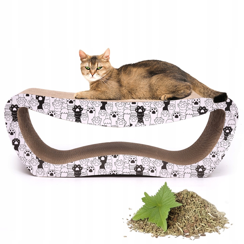 DRAPAK DLA KOTA TEKTUROWY DUŻY legowisko do drapania LEŻAK KARTONOWY