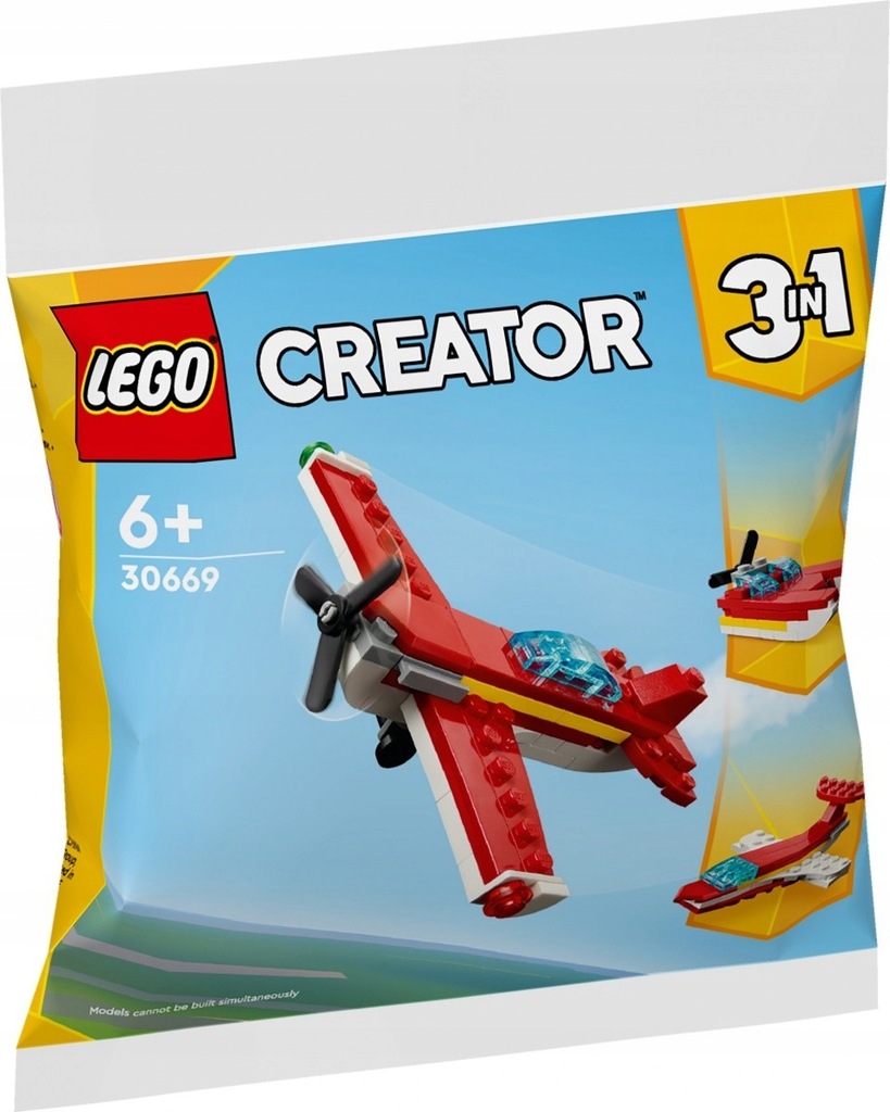 Klocki LEGO Creator 30669 Kultowy czerwony samolot