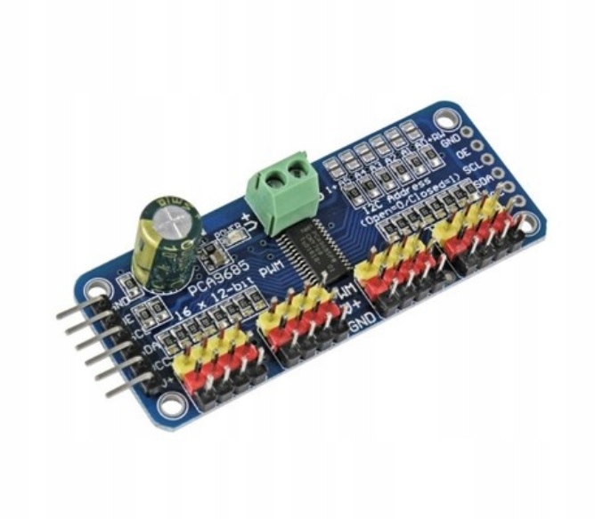 PCA9685 STEROWNIK SERW LED 16-KANAŁOWY PWM I2C
