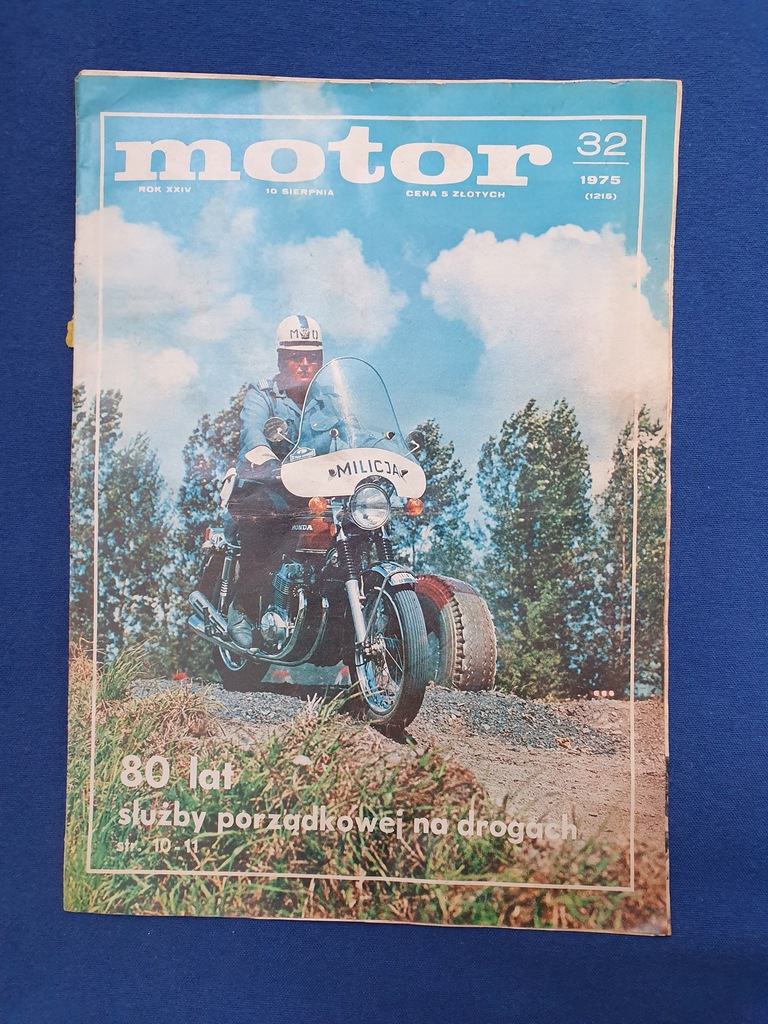 MILICJA OBYWATELSKA MO MOTOR GAZETA HONDA