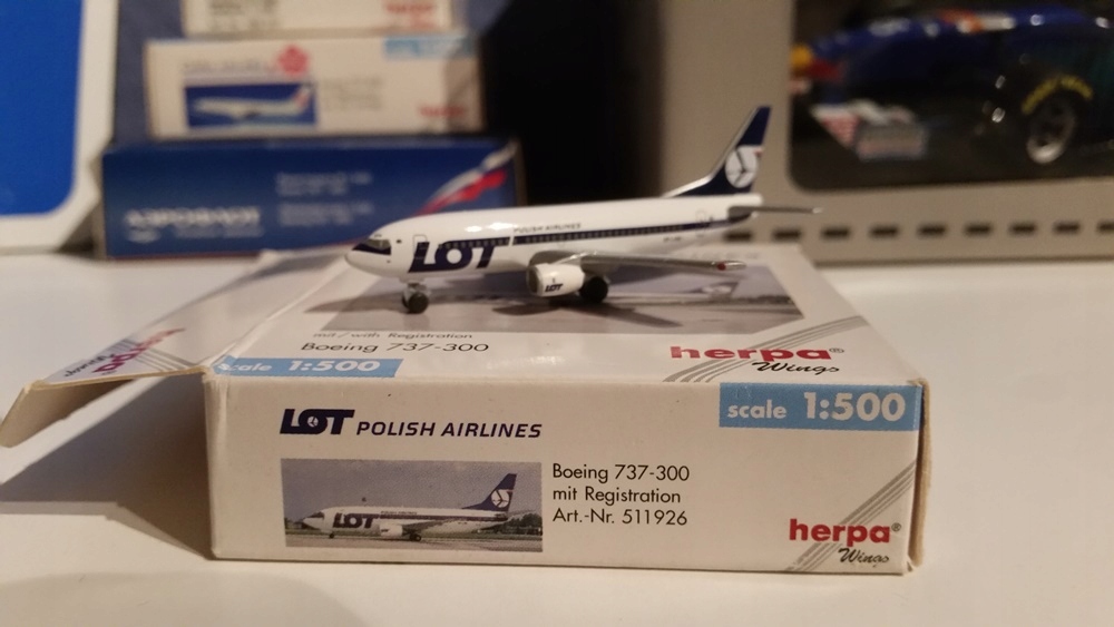 Herpa Herpa Wings 1:500 LOT Polish Airlines Boeing 737-400 1/500 LOT POLISH 