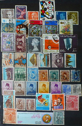 Różne kraje - zestaw znaczków (23)