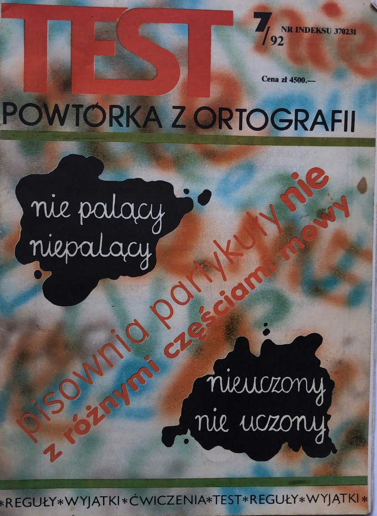 Test powtórka z ortografii