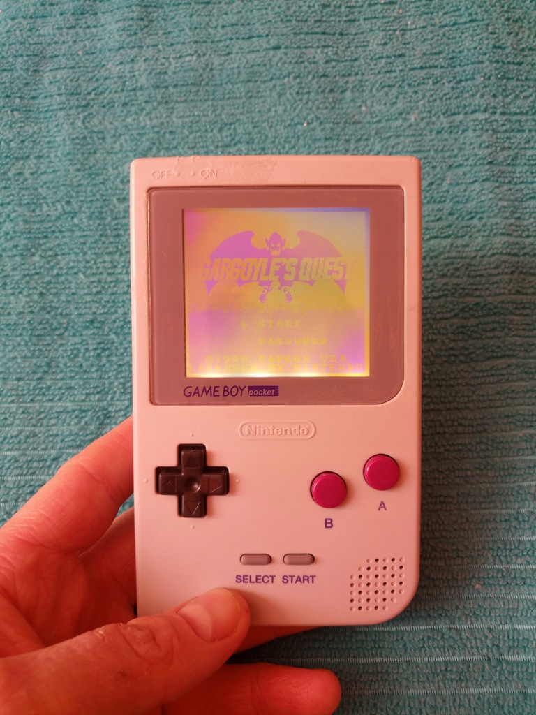 Game Boy Pocket DMG/Off-white z modem Backlight