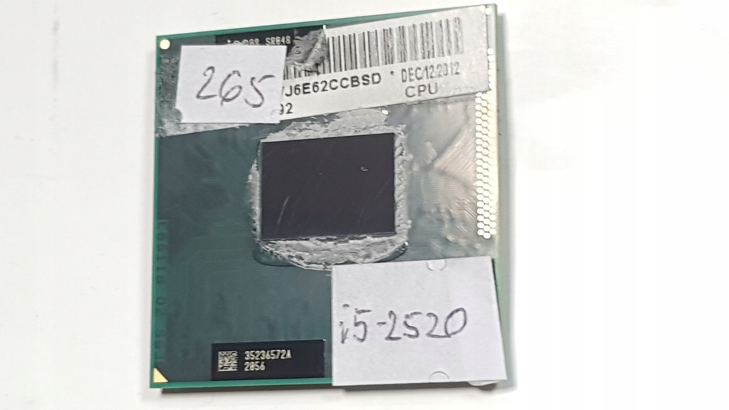 Procesor Intel i5-2520M SR048 2,5GHz rPGA988B 265