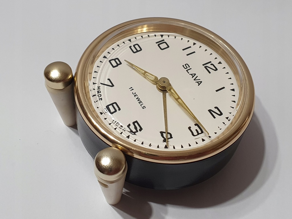 Budzik SLAVA 11 JEWELS MADE in USSR jakNOWY UNIKAT - 12632414728 ...