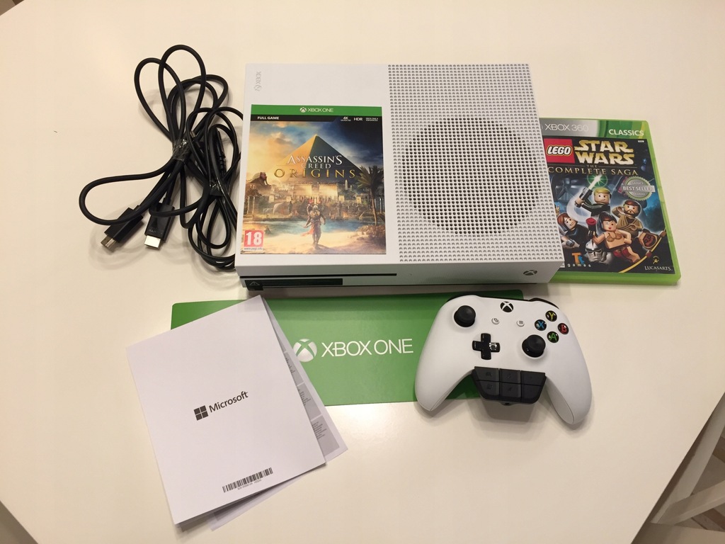 OKAZJA!! XBOX ONE+PAD+FIFA 18+ AC: Origins+Lego SW