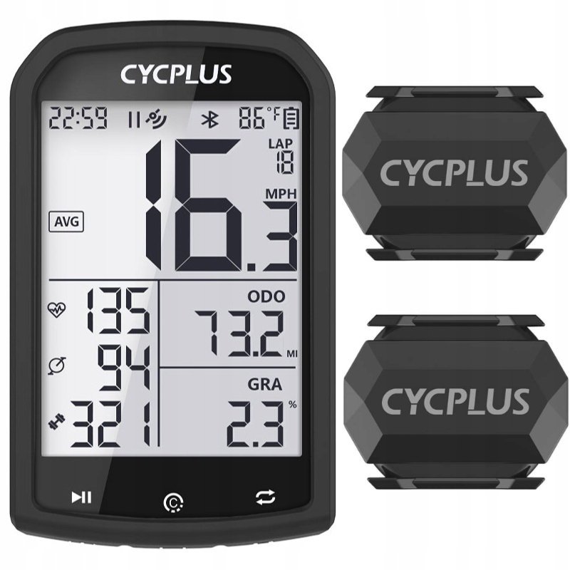 Licznik komputer rowerowy GPS CYCPLUS M1 Bundle