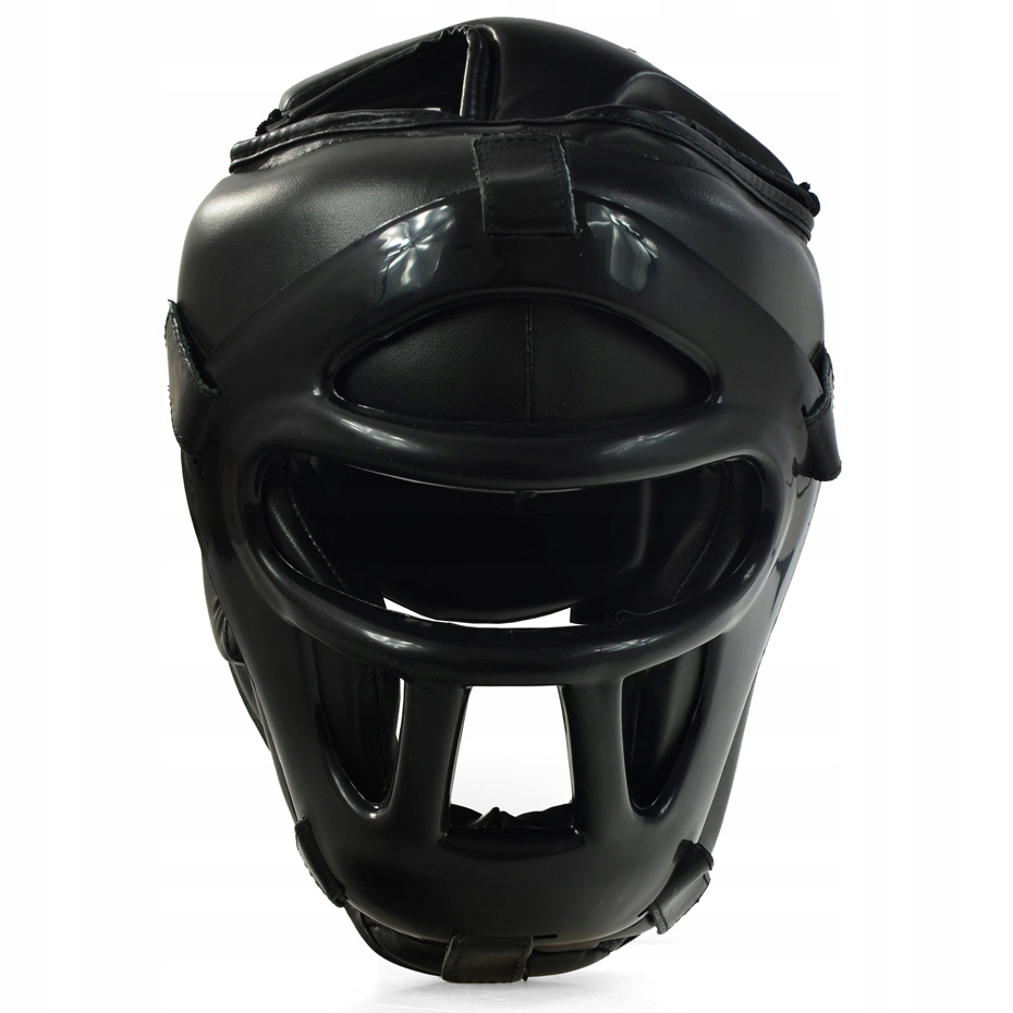 Kask bokserski z kratą czarny PROFIGHT 703 senior