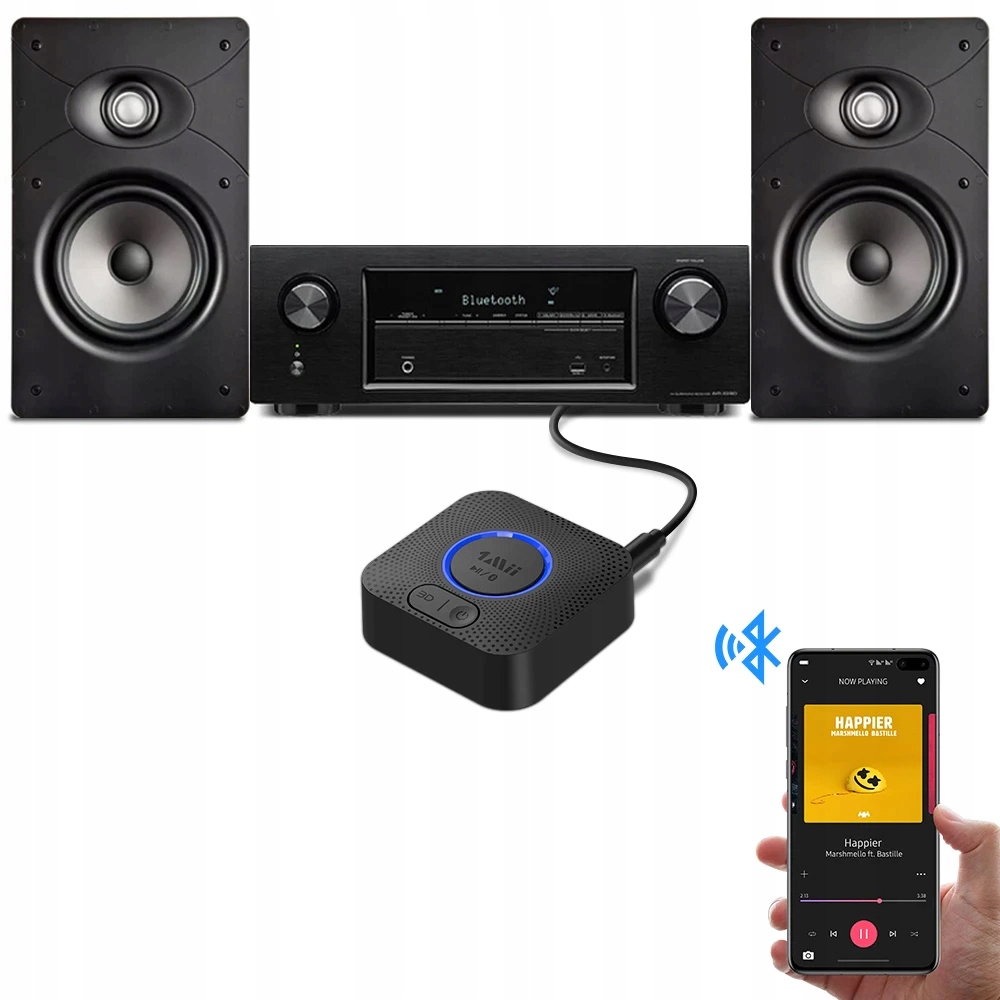 Купить Аудиоприемник Bluetooth до 50 м для 2 устройств: отзывы, фото, характеристики в интерне-магазине Aredi.ru