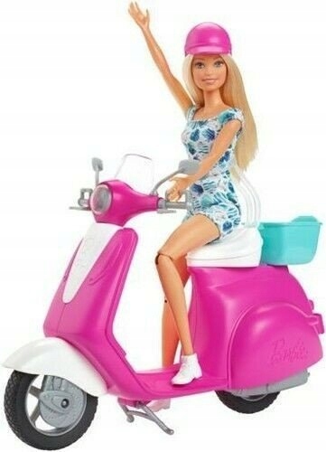 Mattel Lalka Barbie + skuter