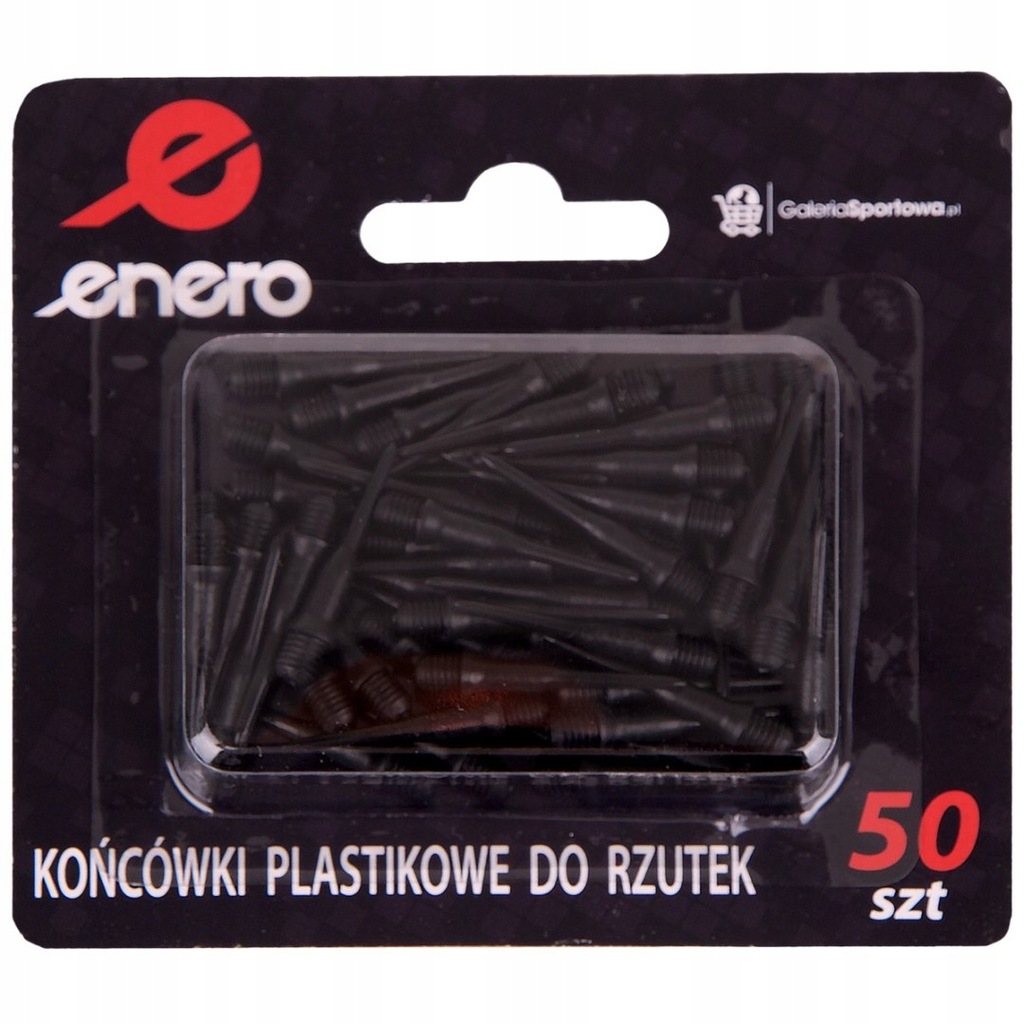 Końcówki do rzutek plastikowe Spare 50szt czarne