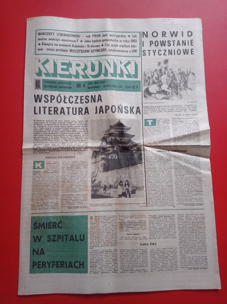 Kierunki tygodnik nr 4 / 1983; 23 stycznia 1983