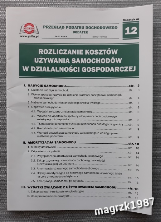 Rozliczanie kosztów używania samochodów w działaln