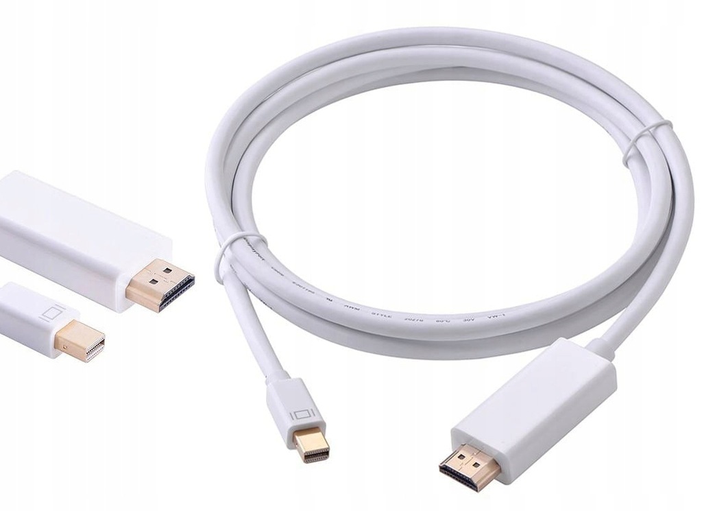 mini Dp DisplayPort do HDMI 1,8m przewód kabel