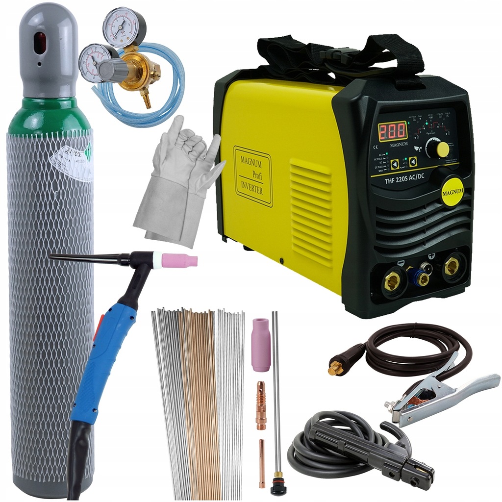 Spawarka TIG Magnum TIG 200 AC DC HF Puls zestaw - 11786770464 ...