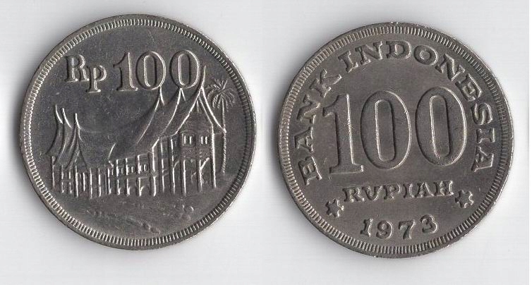INDONEZJA 1973 100 RUPIAH
