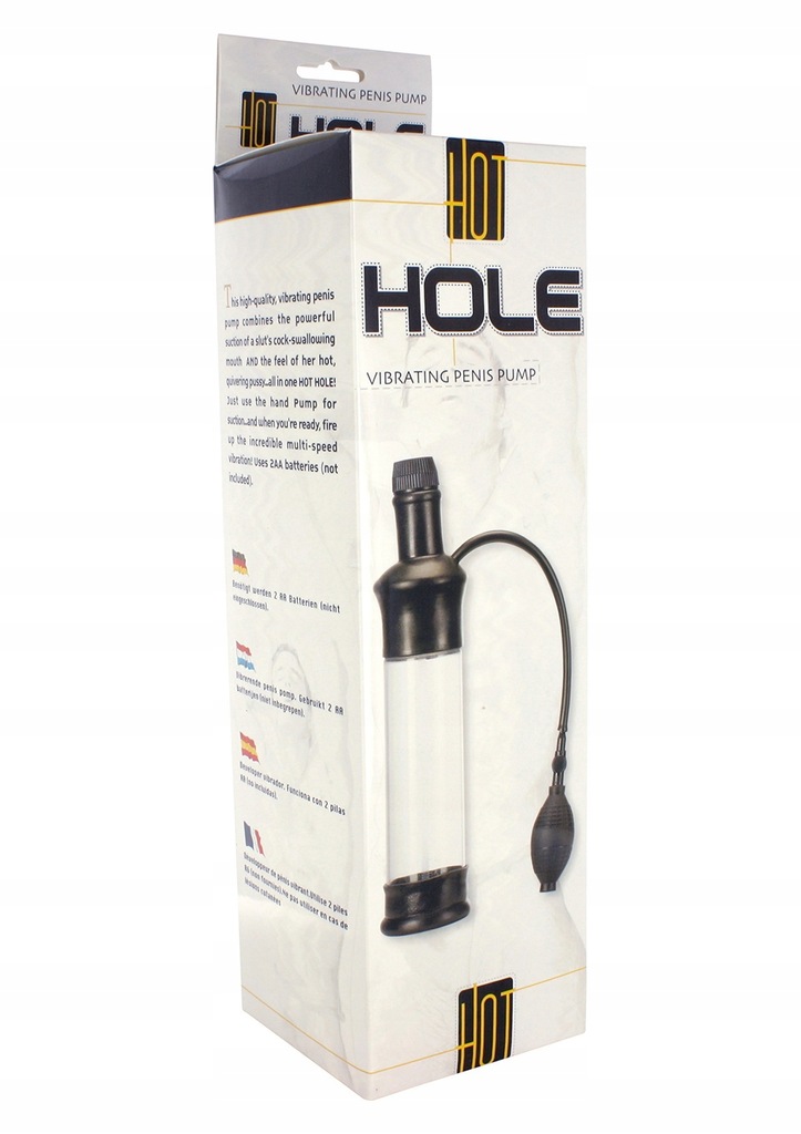 Hot Hole Vibrating Penis Pump Black