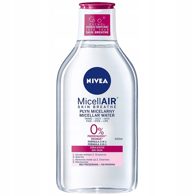 MicellAir Skin 400ml pielęgnujący płyn micelarny d