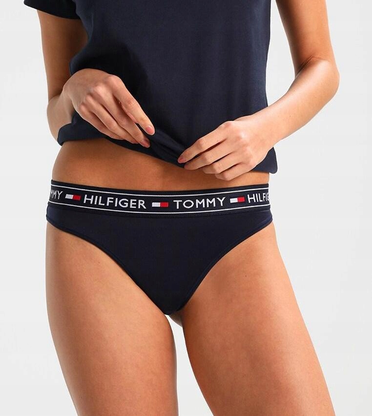 F6C419*TOMMY HILFIGER MAJTKI STRINGI LOGO 36 S L00